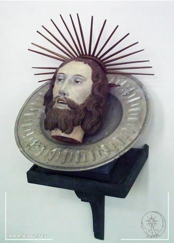 Kopf Johannes des Täufers auf Silberplatte