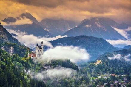 Landschaft um Neuschwanstein