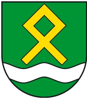 Wappen von Klein Oschersleben mit Rune Othila