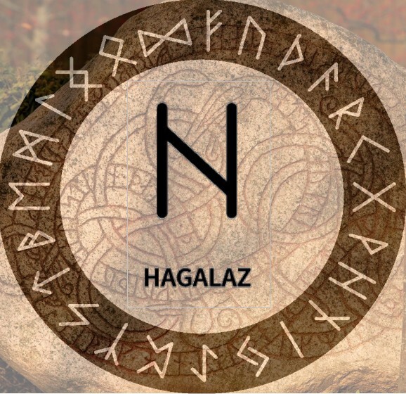 Runen Alphabet - HAGALAZ | Inana