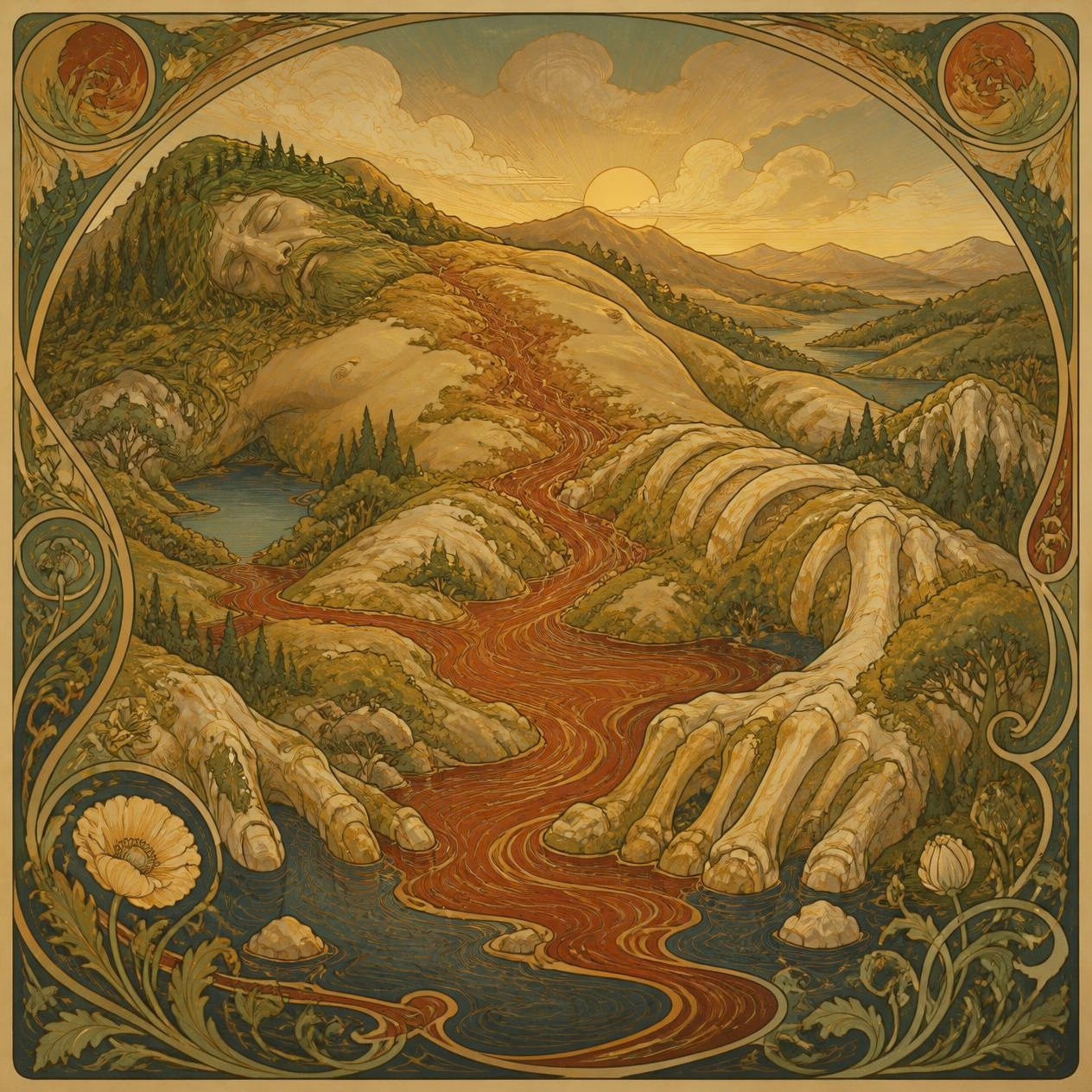 Ymir bildet die Landschaft