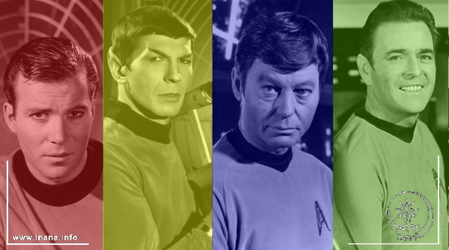 Kirk, Spock, McCoy, Scotty