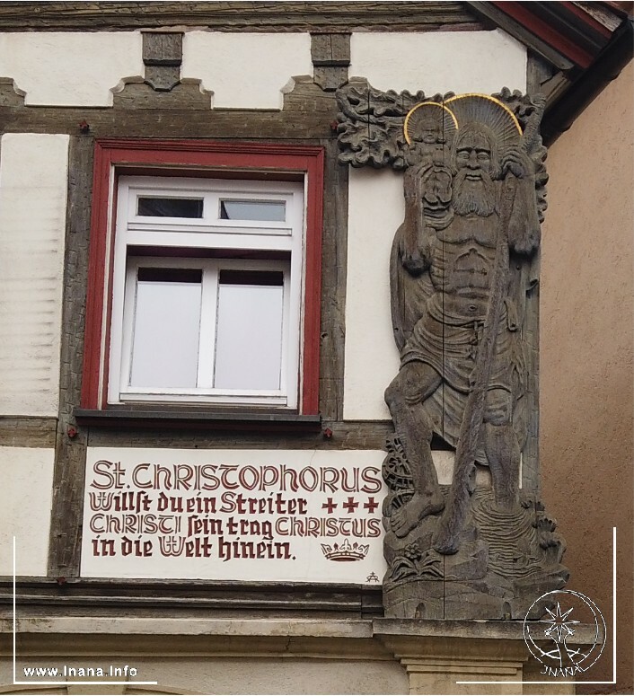 Christopherus an Hauswand