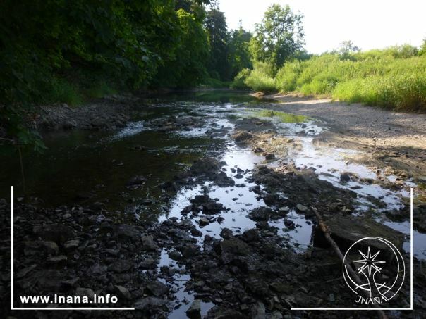 Die Donau verschwindet innerhalb weniger Meter