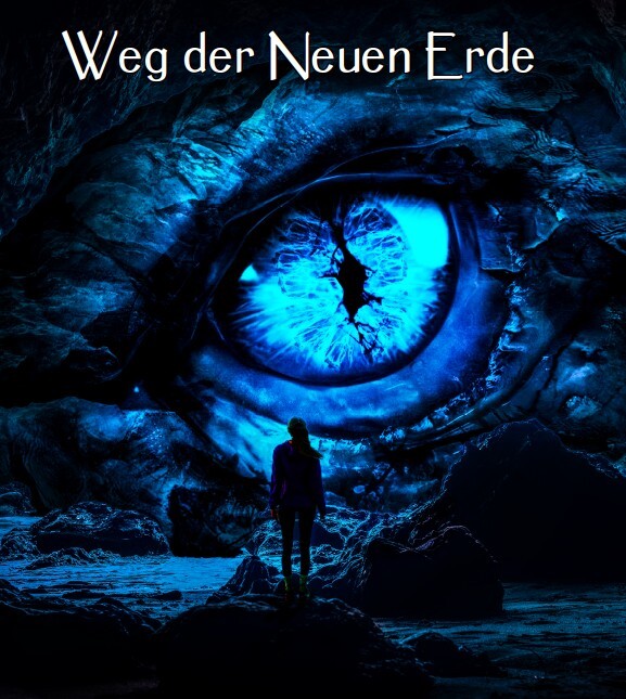 Mensch vor Drachenauge
