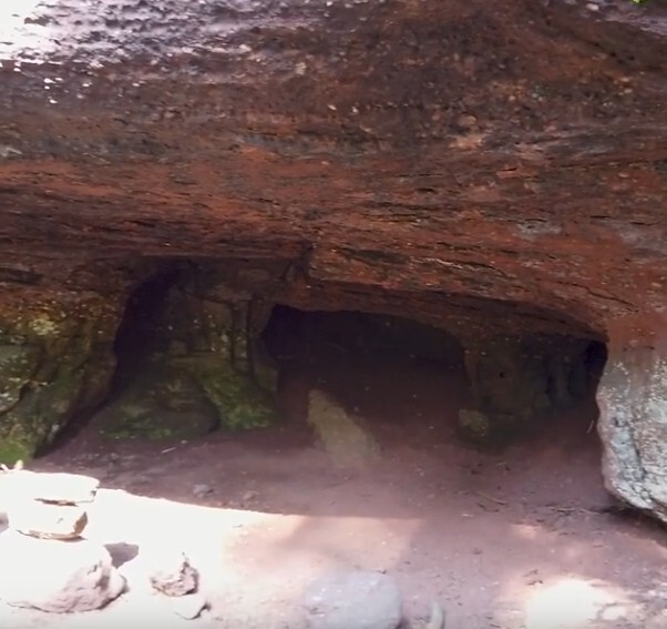 Ettichogrotte im nördlichen Teil des Odilienbergs