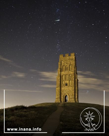 Glastonbury Tor bei Nacht