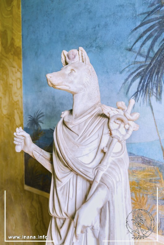 Hermes-Anubis-Statue im Vatikan