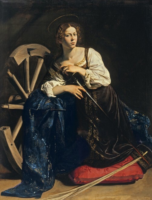 Katharina von Alexandrien, Bild von Caravaggio