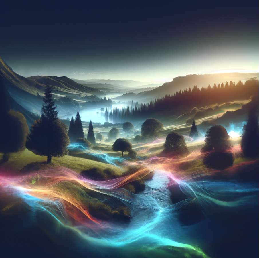 Ätherströme in der Landschaft