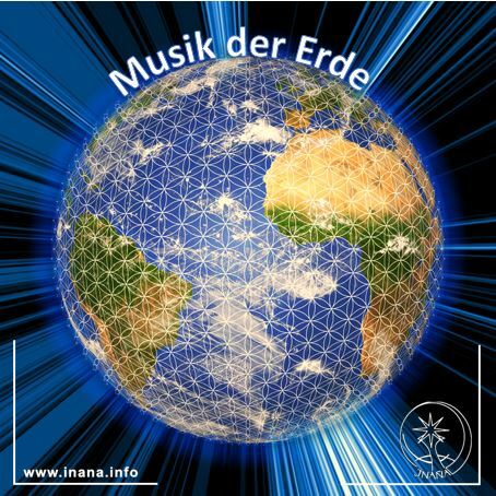 Globus mit Blume des Lebens