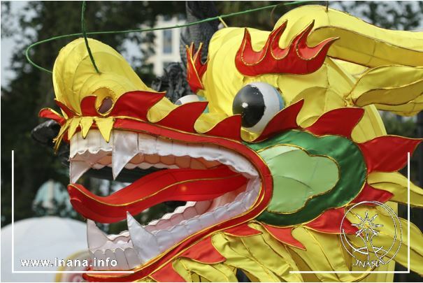 Neujahr chinesischer Drache