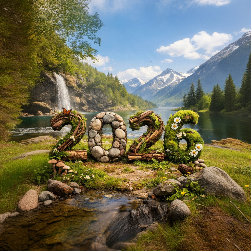 Die Jahreszahl 2026 in der Natur