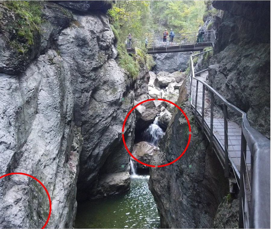 Starzlachklamm mit Felsgesichtern