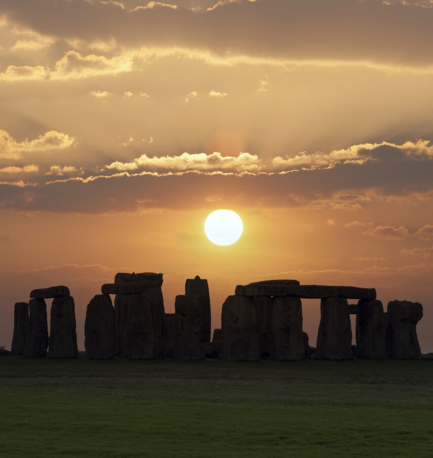 Sonne über Stonehenge