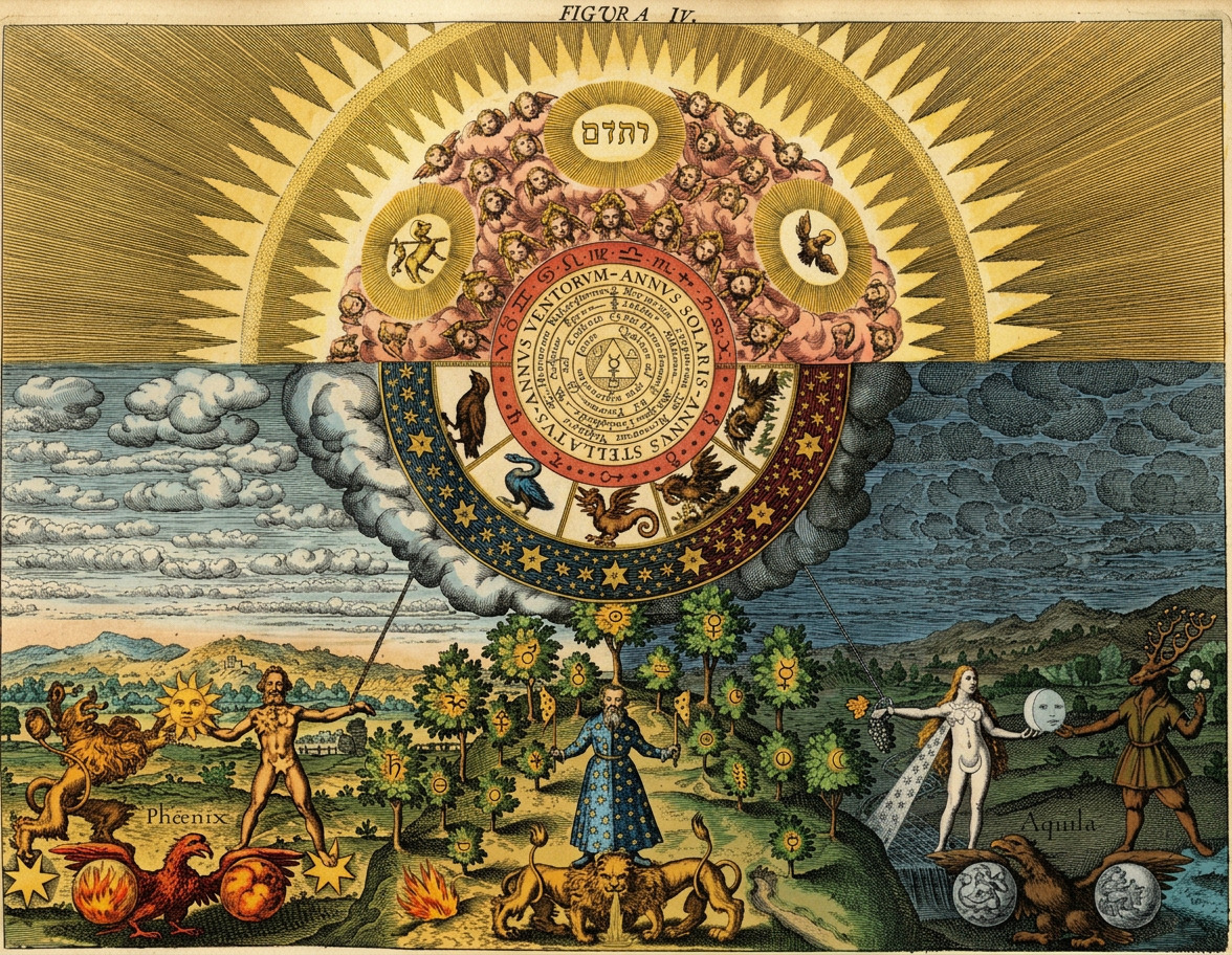 Lebensbaum und mystische Weltdarstellung
